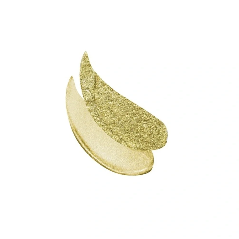 Hard Candy Glitteratzi Eye Duo 1544 Sunbeam Sheen Gold Chrome Glitter NIB